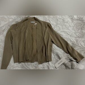 Calvin Klein Shimmering Tan Cardigan